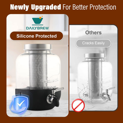 Dailybrew silicone seals prevent leaks and maintain freshness between brews.