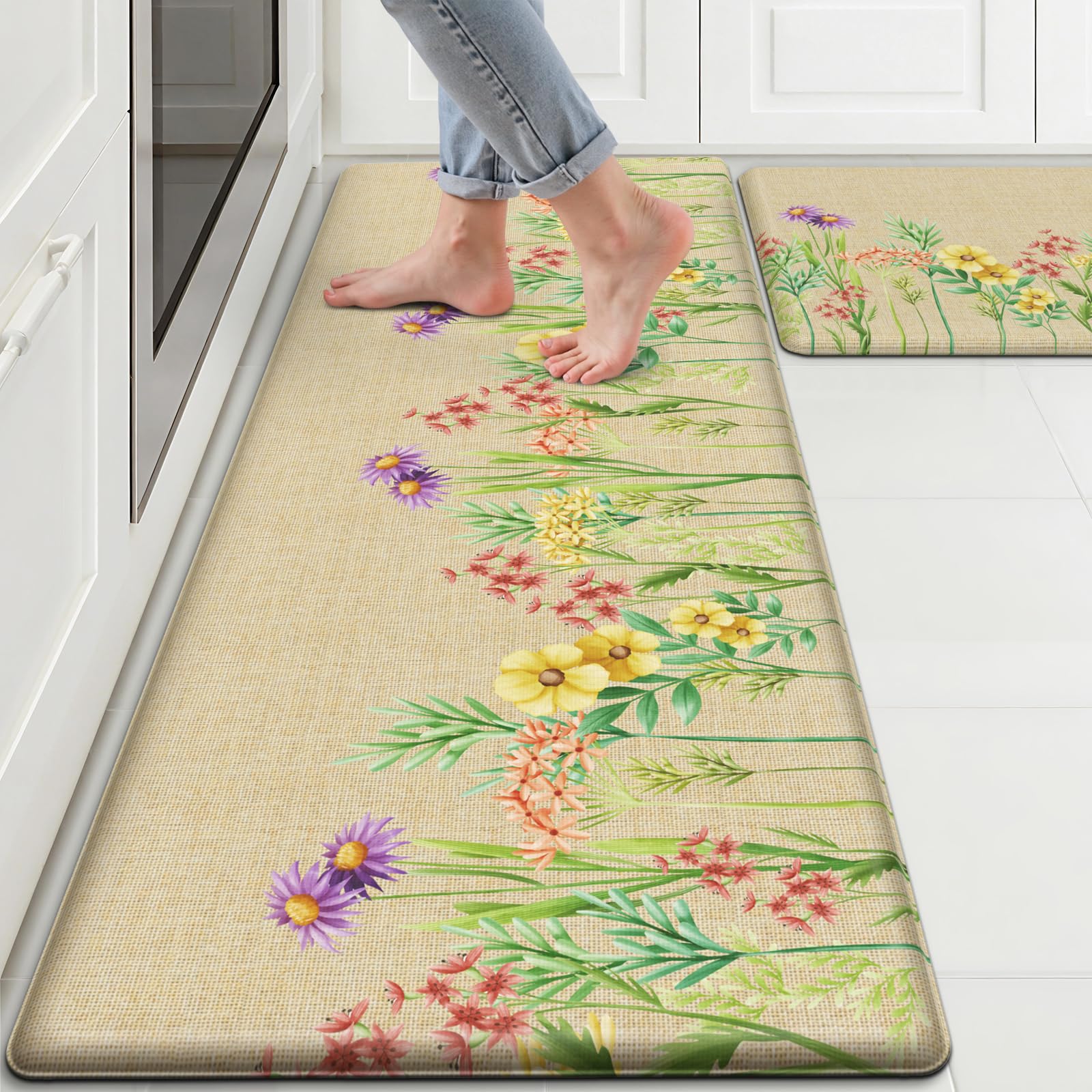 DailyCuddles large kitchen mat 17.3x47 inches offering extended comfort for meal prep.