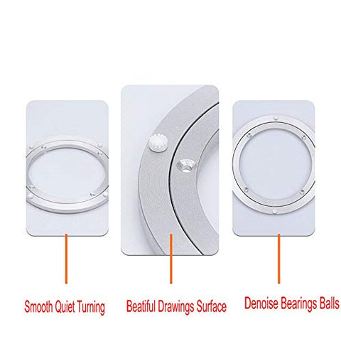 Dailydanny lazy susan supports up to 40kg for versatile use.