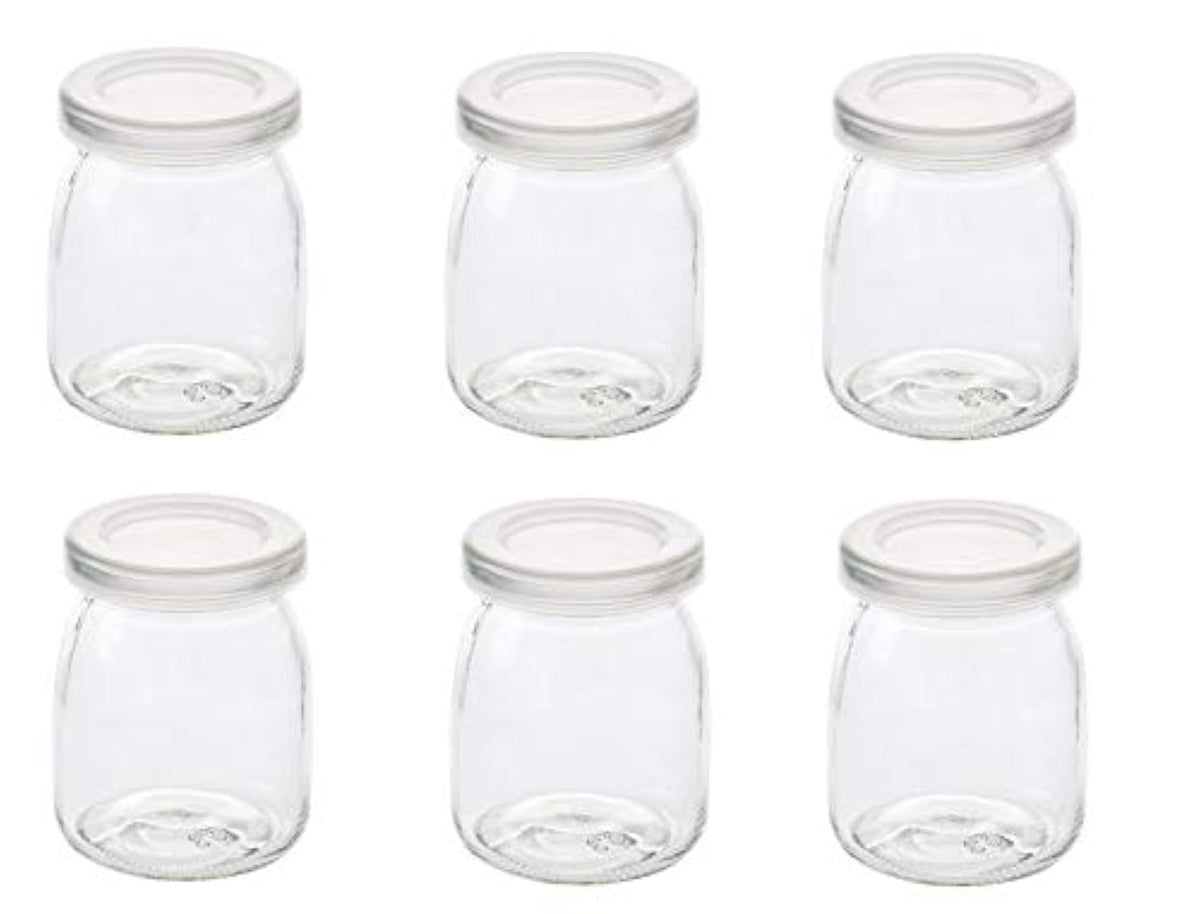 Dailydanny yogurt pudding jar 7oz, clear glass ideal for puddings and portions