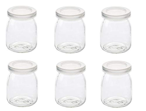 Dailydanny yogurt pudding jar 7oz, clear glass ideal for puddings and portions