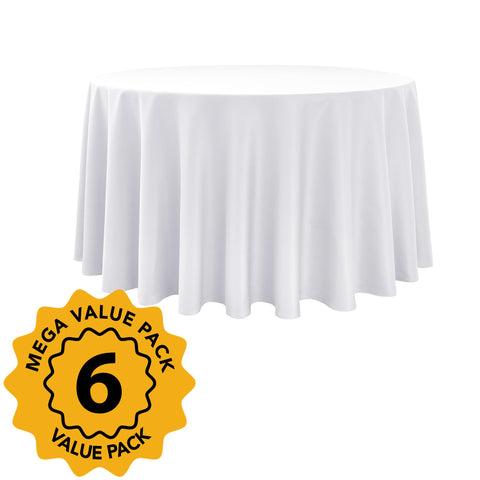 Dailyset round tablecloth on table setup showing elegant drape