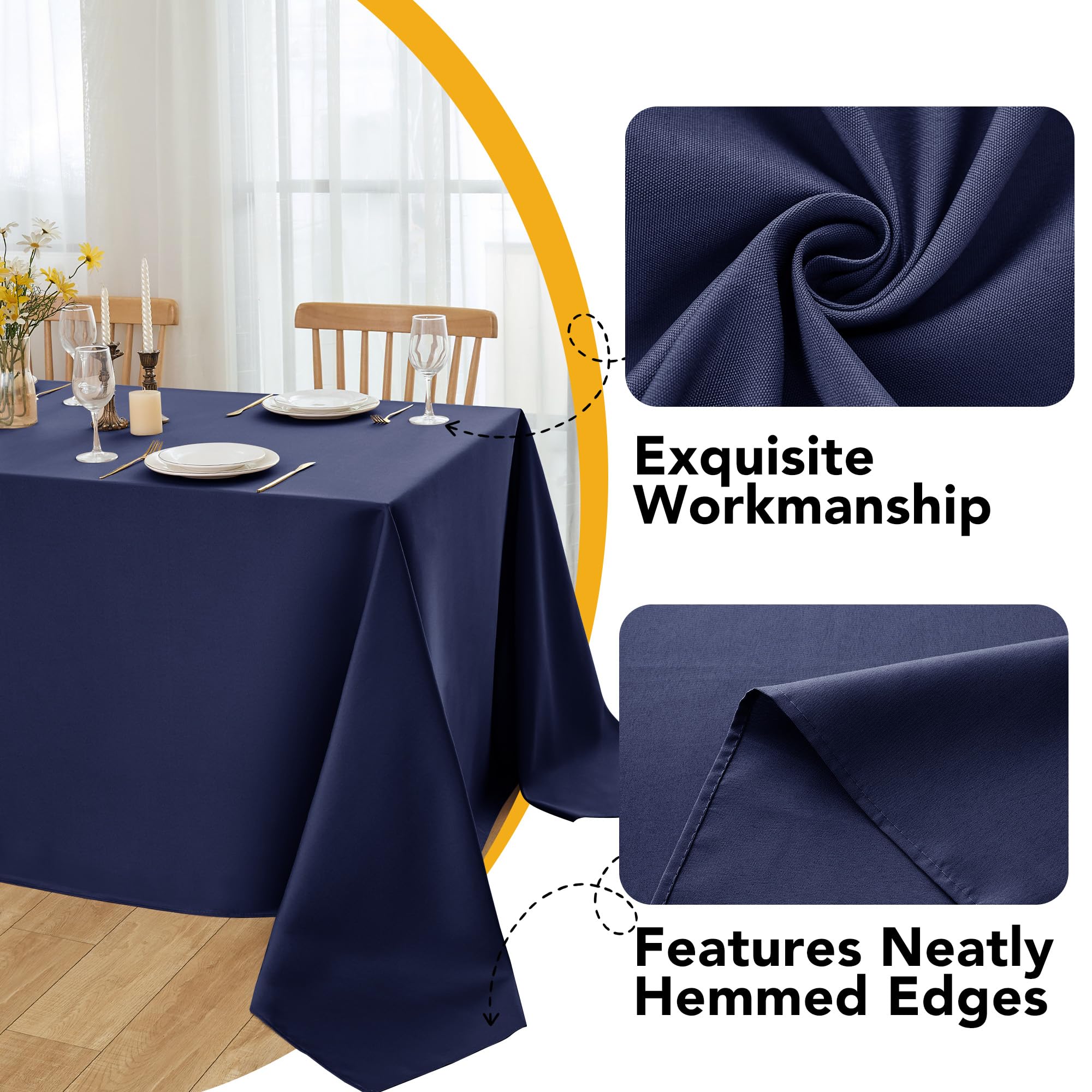 Dailyset stain-resistant fabric close-up demonstrates wrinkle-free finish.