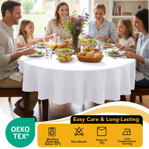 Dailyset wedding banquet tablecloth setting with clean white surface