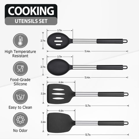 DaiRen Kitchen slotted spoon close-up for draining sauces safely