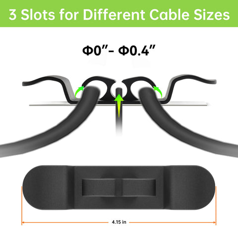 Daisyhome cord holder installs in seconds and keeps cords tidy.