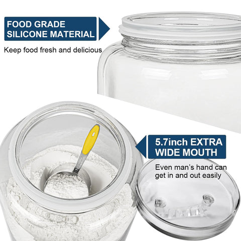 Daitouge coffee beans and snacks stored neatly in a glass jar.