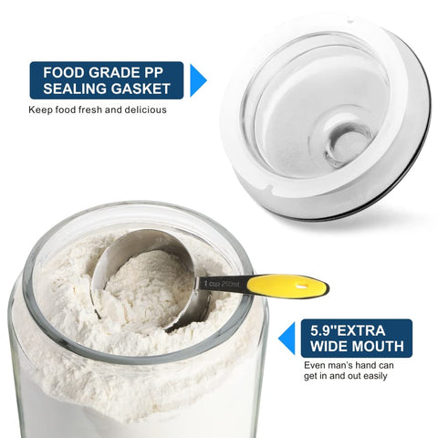 Daitouge decorative kitchen canisters on counter add modern style