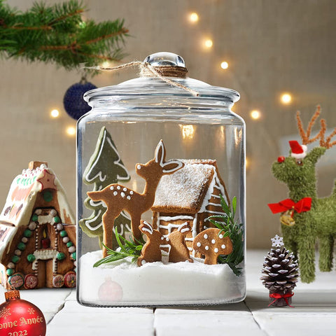 Daitouge laundry-room glass storage keeps supplies neatly organized