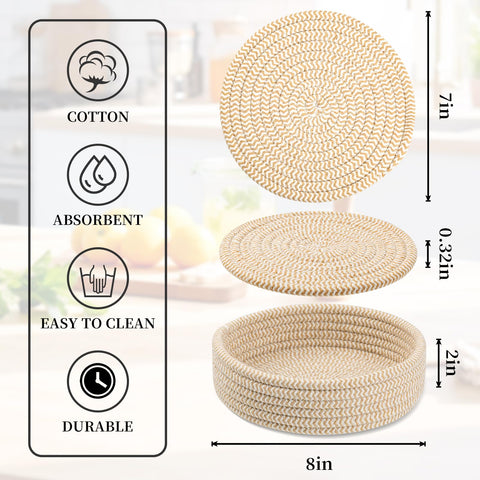 Dakartoon cotton-trivet mats offer heat resistance without melting
