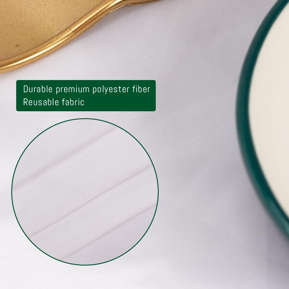 DAKKIONY holiday tablecloth 120 inch white for festive tables