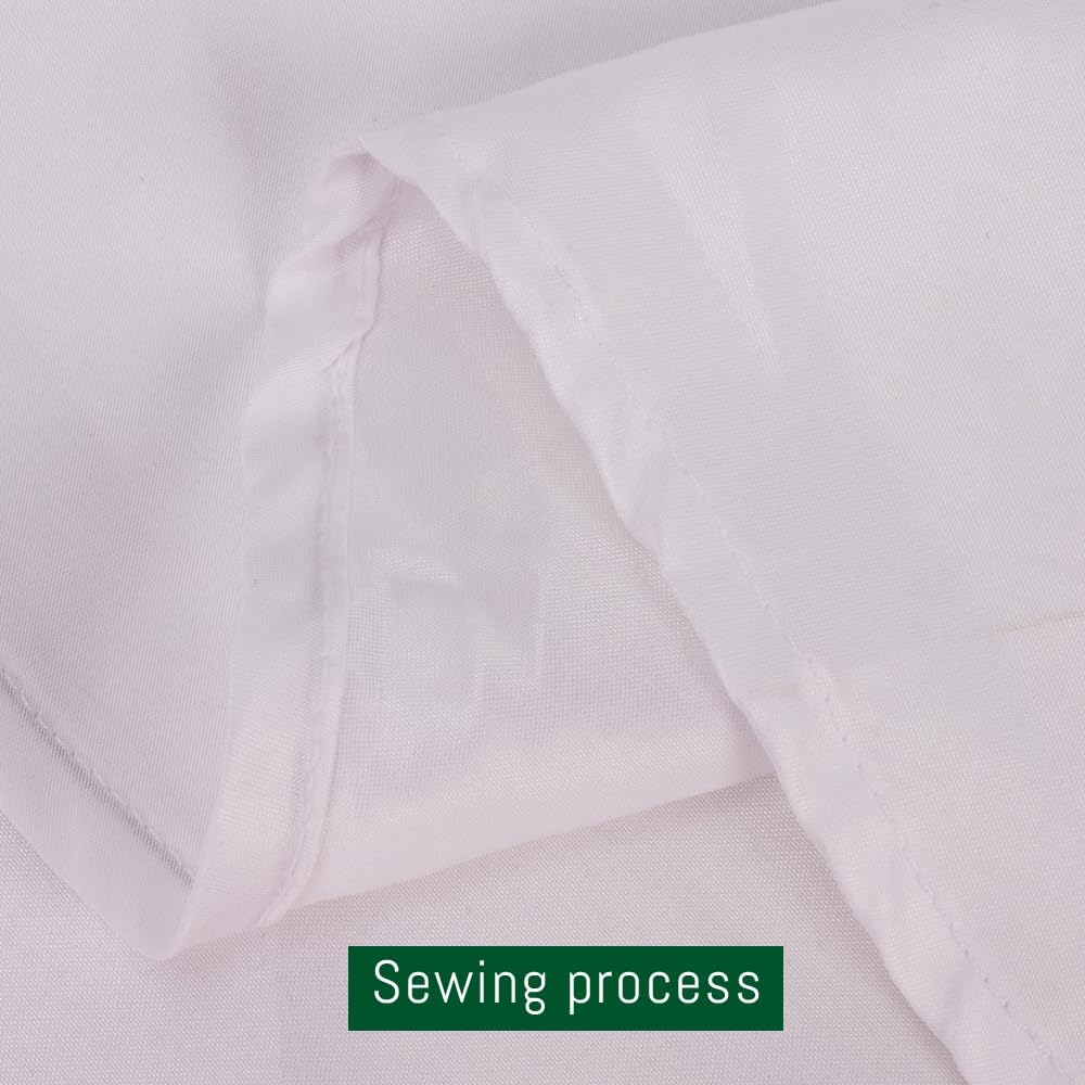 DAKKIONY stain-resistant polyester tablecloth maintains clean surfaces