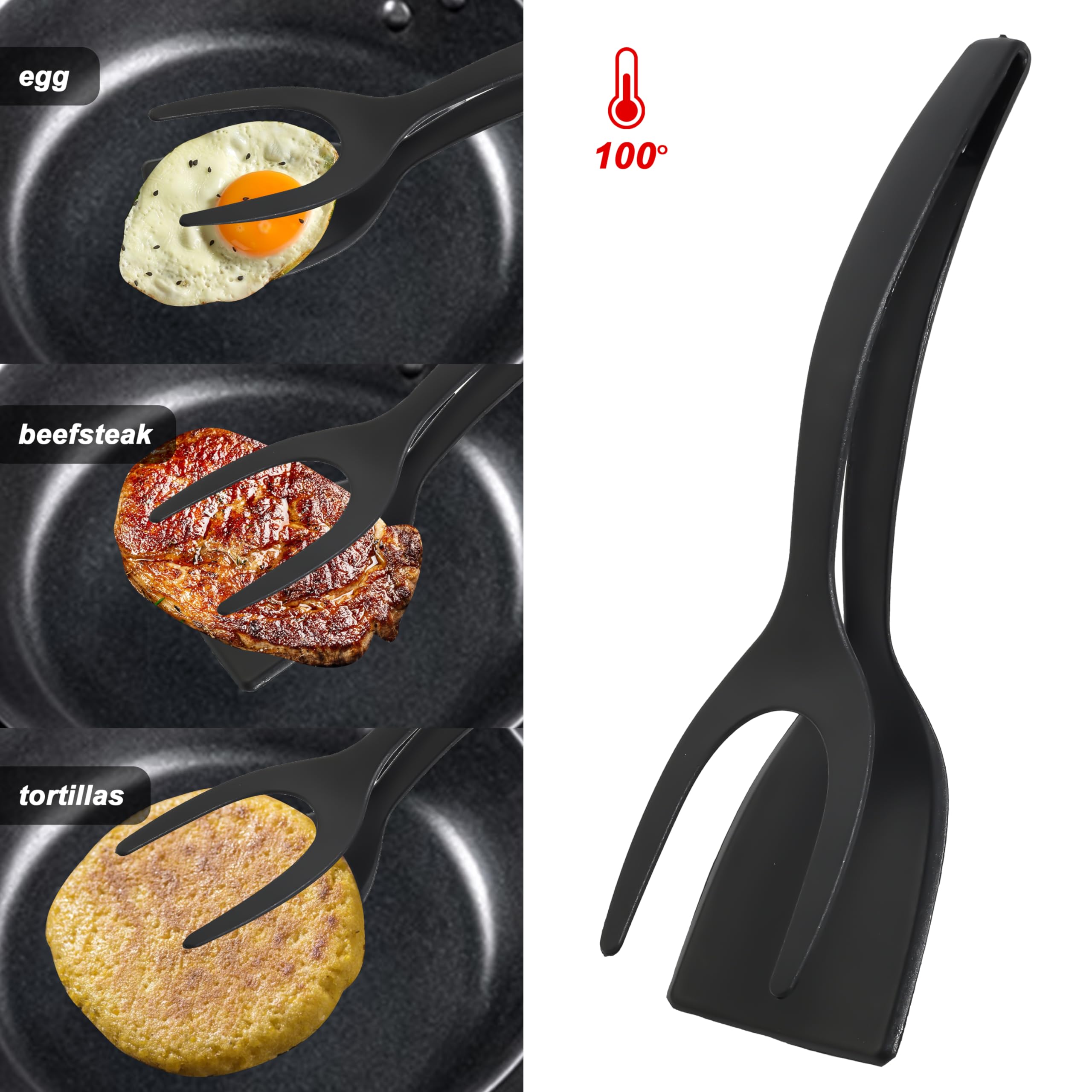 Dakraj stainless steel fish turner for high-heat searing and grilling