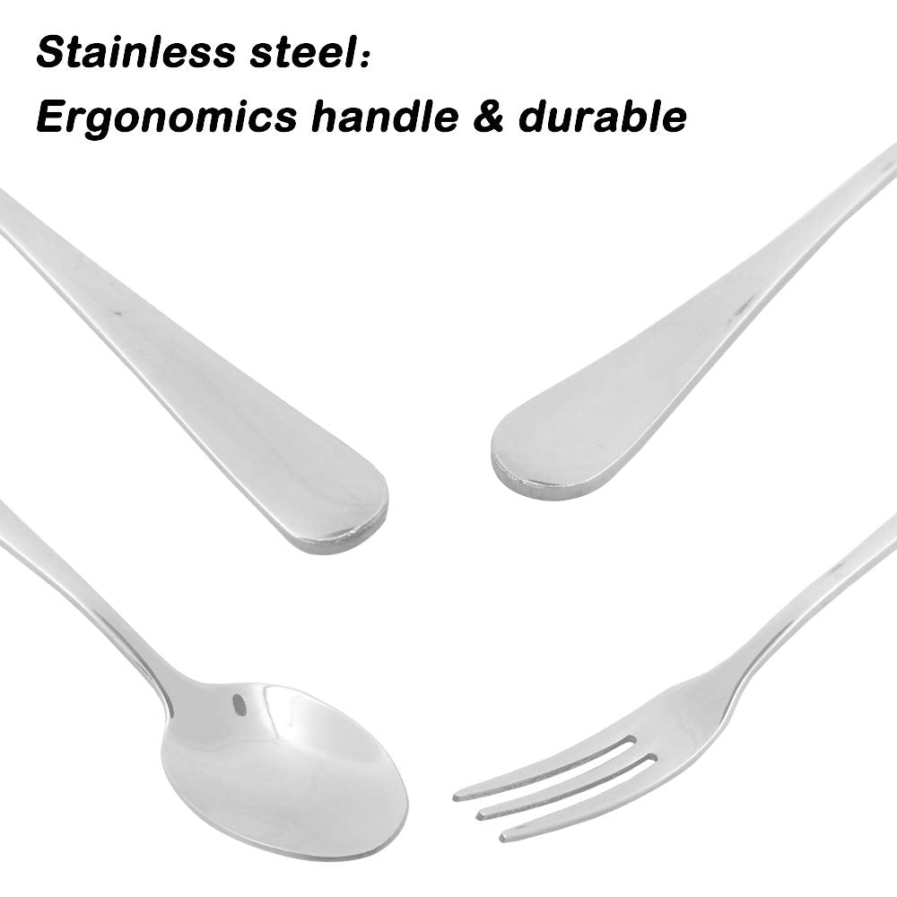 DaKuan stainless steel fork 4.8in for desserts and bite size appetizers.
