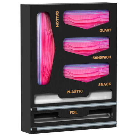 DALSHABET bamboo bag organizer with magnetic closure keeps drawers organized and accessible.