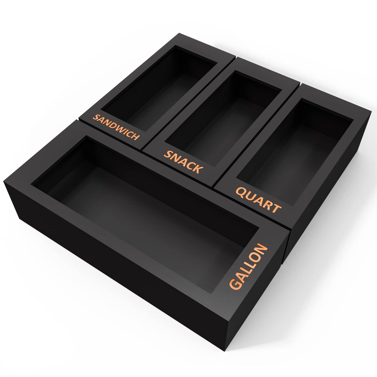 DALSHABET bamboo bag organizer in a drawer for tidy storage.