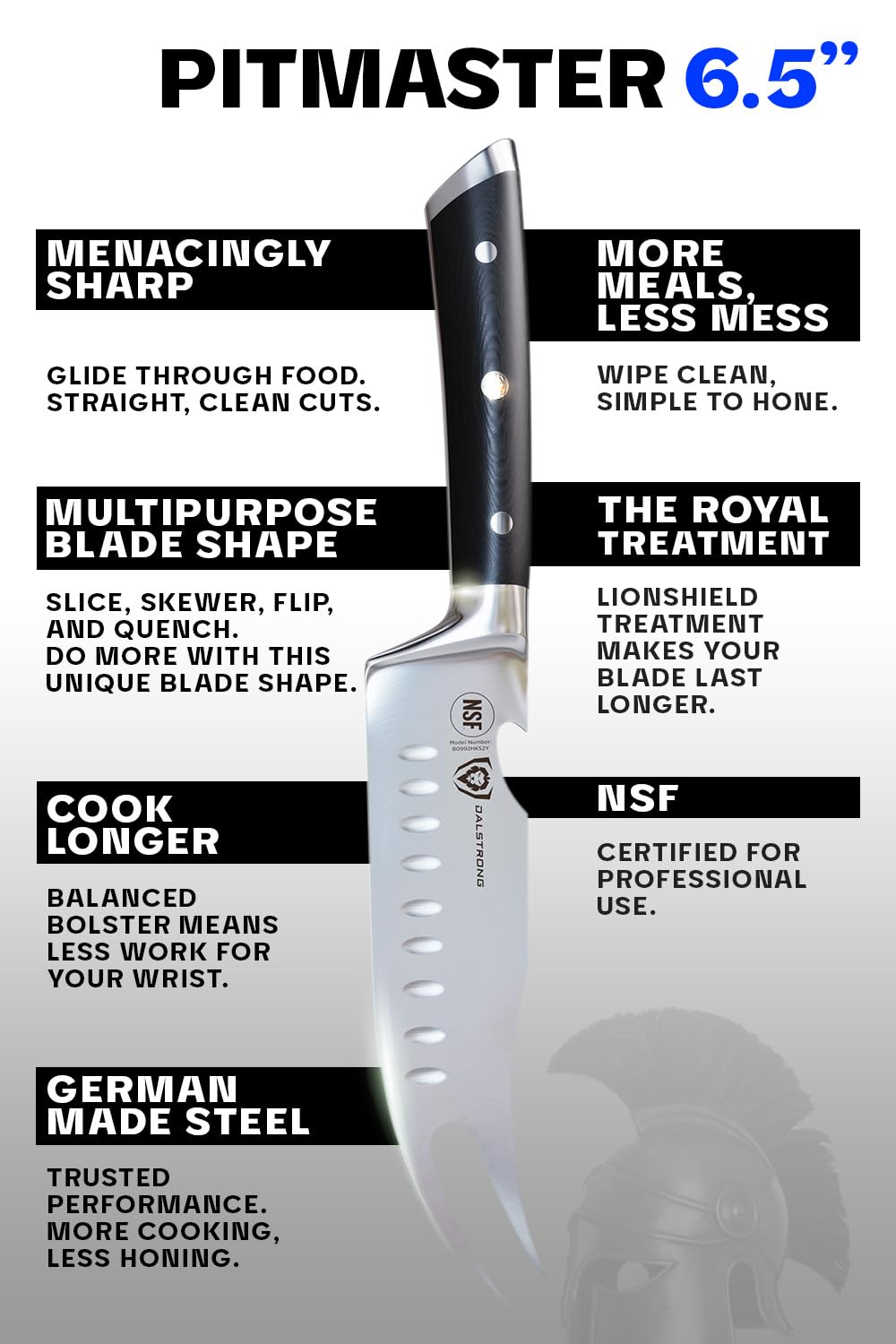 Dalstrong brand logo highlighting craftsmanship and trusted kitchen performance.