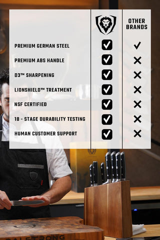 Dalstrong Gladiator paring knife for fine detail work and trimming.