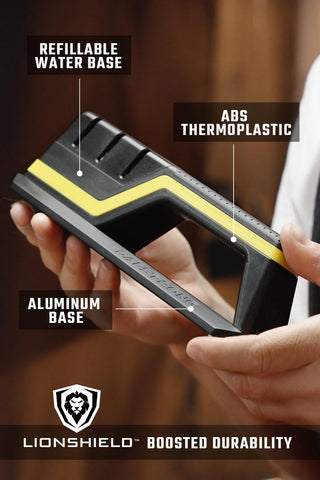 Dalstrong Hornet sharpener medium wheels support routine maintenance.