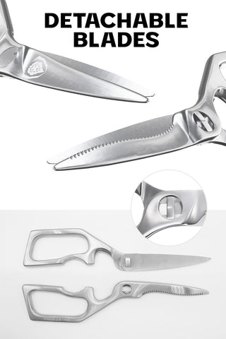 Dalstrong razor-edged blade for precise cuts across kitchen tasks.