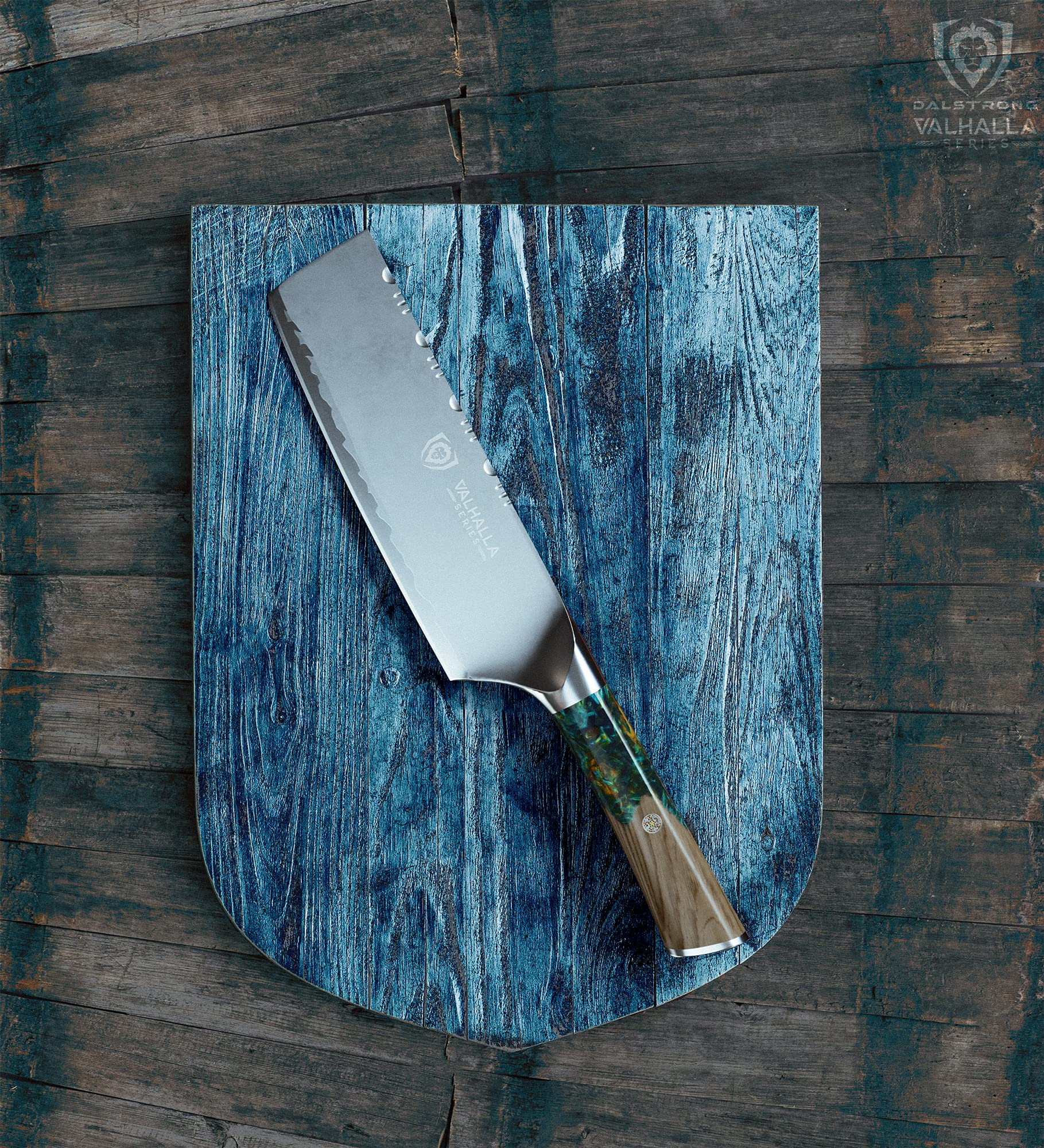 Nakiri stored in a drawer sheath offers safe, convenient access.