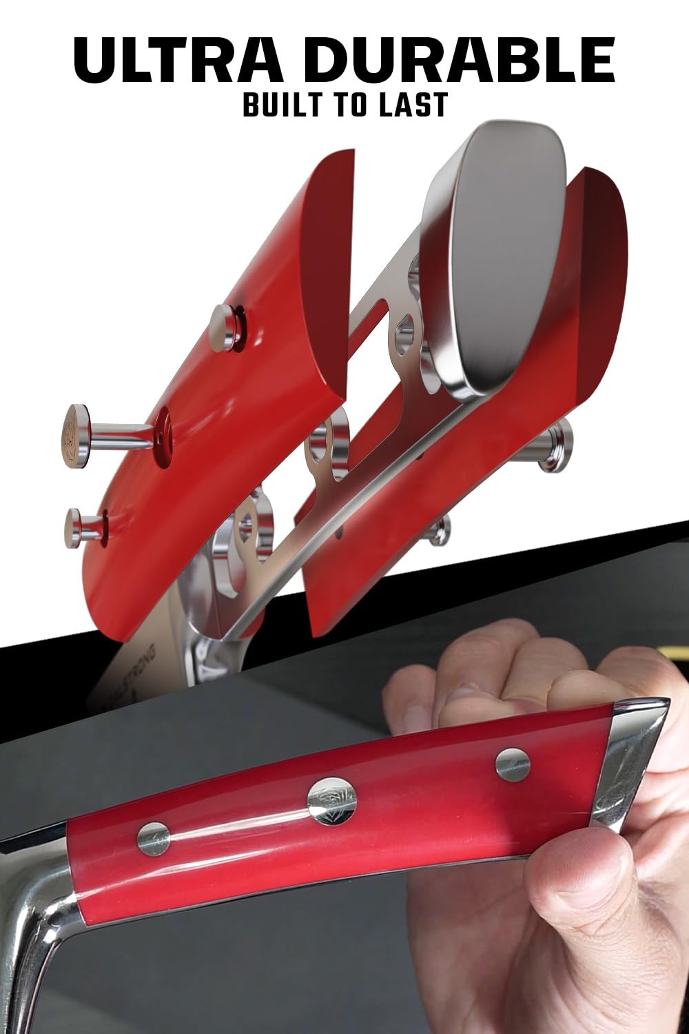 Dalstrong Nakiri full-tang construction shows balanced design