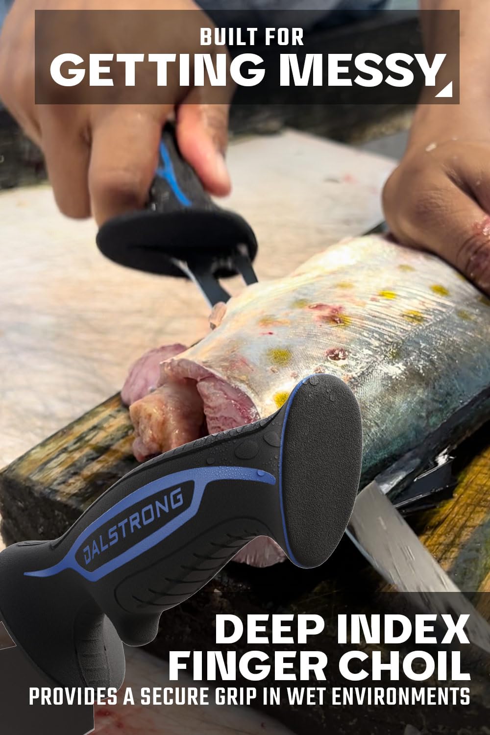 Dalstrong Night Shark 7in fillet knife edge maintains sharpness for clean cuts.