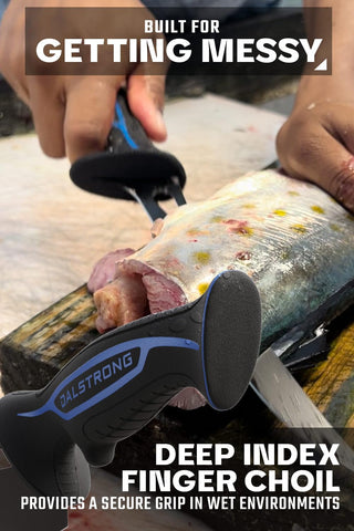 Dalstrong Night Shark 7in fillet knife edge maintains sharpness for clean cuts.