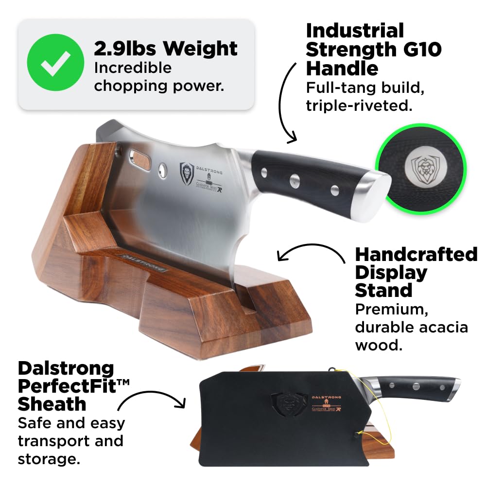 Dalstrong Obliterator acacia wood stand for stylish display and storage