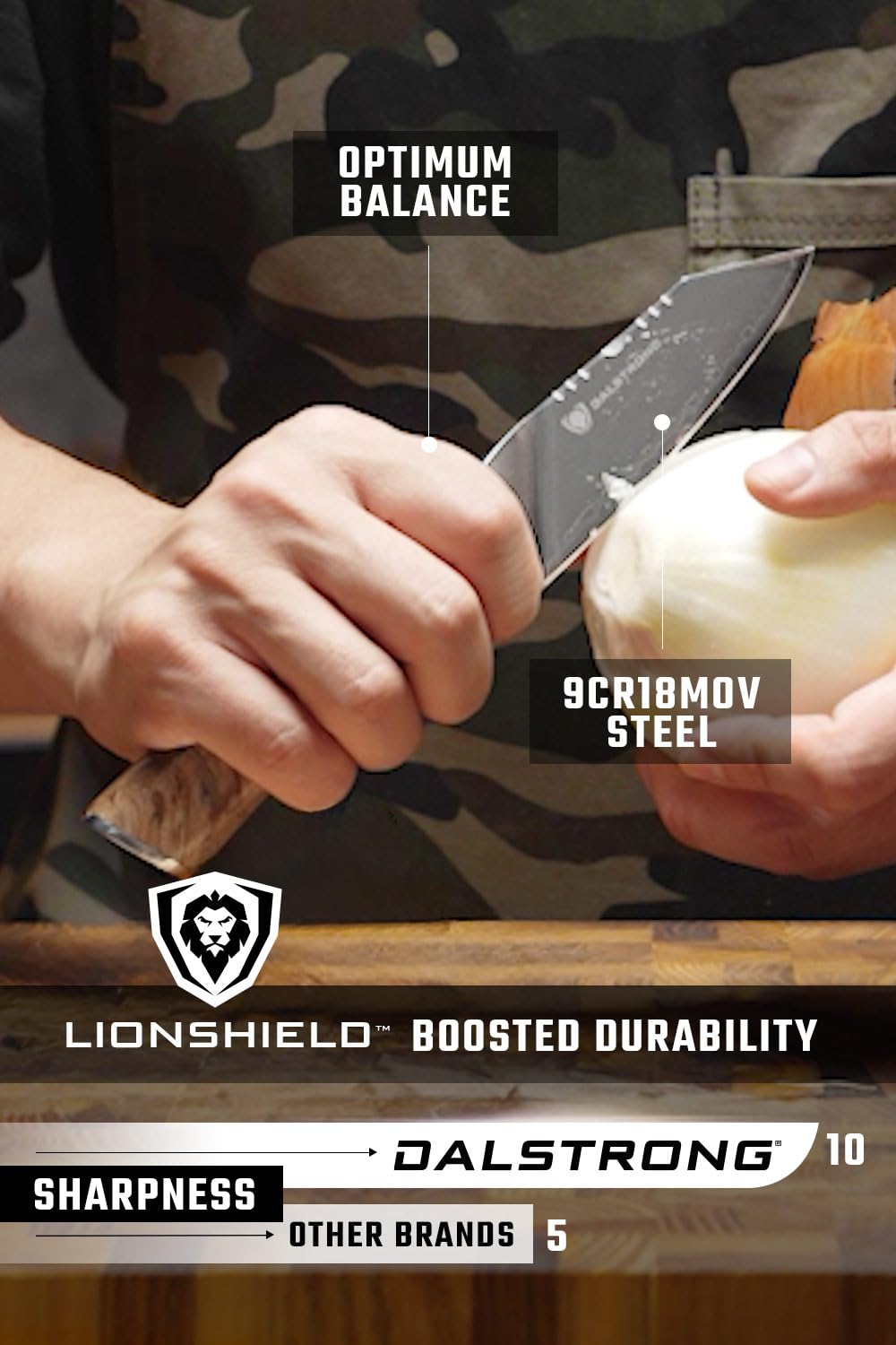 Dalstrong Paring Knife 4-Inch skinning and deveining tasks with razor sharp edge.