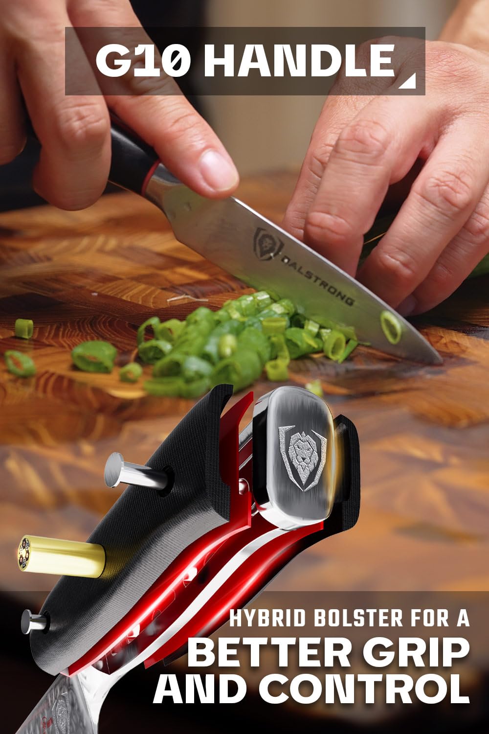 Dalstrong paring knife with sheath showcases safe storage and quick access