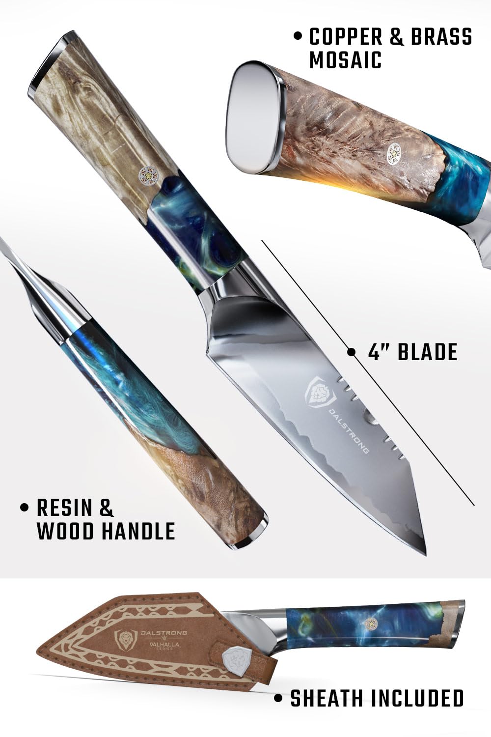 Dalstrong Valhalla gift packaging highlighting premium kitchen tool.