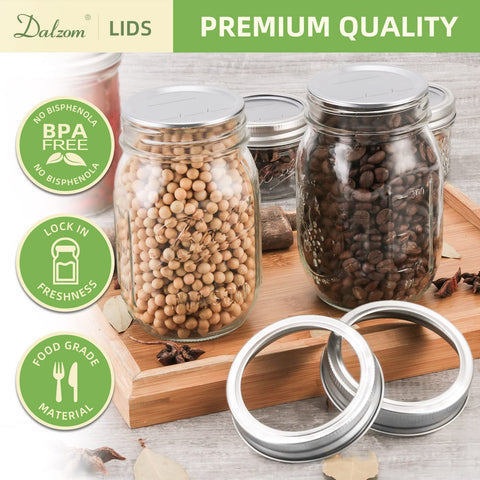 Dalzom Ball/Kerr jar lid fit on standard jars for compatibility