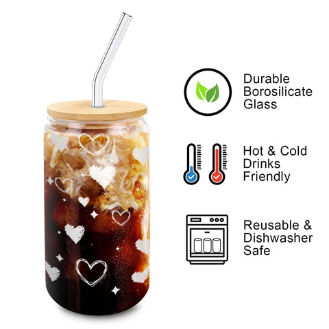 DAMCONME bamboo lid 16oz tumbler ready for tea or coffee