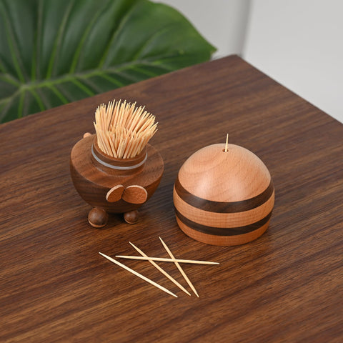 Damuzhi Bee Toothpick Holder Dispenser full product view, ideal for gifting.