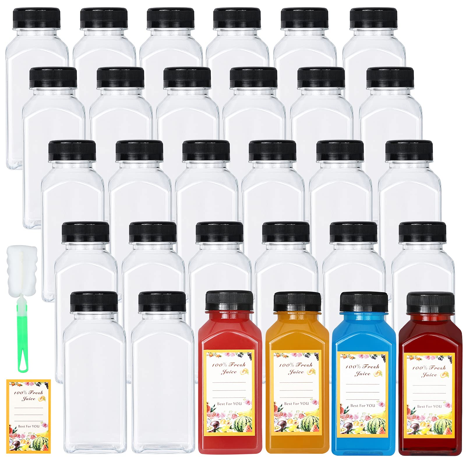 DANALLAN 8oz bottle with cap shows clear visibility for beverages on the go