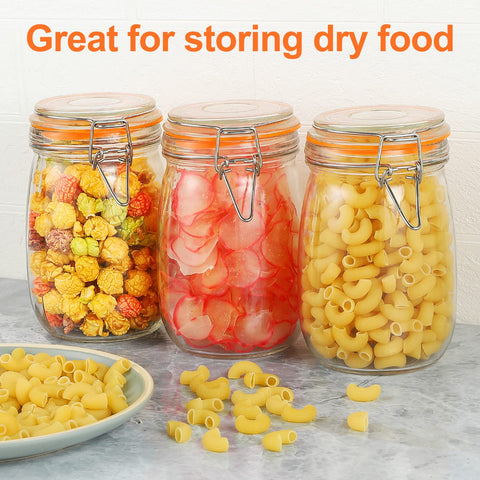 DANALLAN jar keeps jam and jelly flavors sealed.