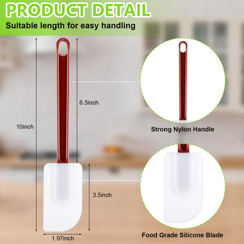 Dandat heat-resistant silicone spatula head for high-heat cooking.