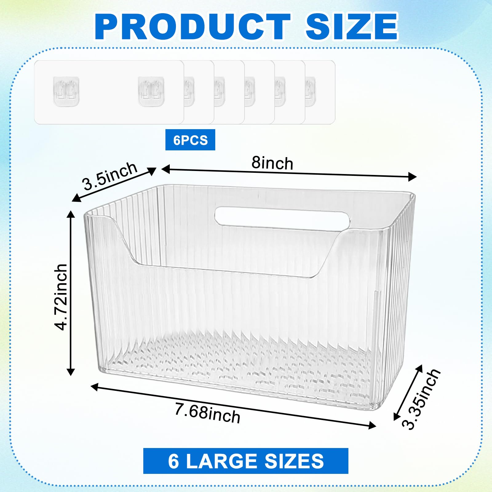 DANHMAO clear makeup organizer bin shows contents for quick access
