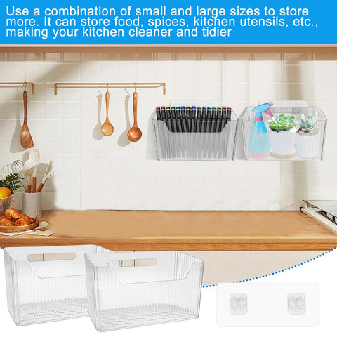 DANHMAO multipurpose storage bin suitable for pantry, bathroom, or desk