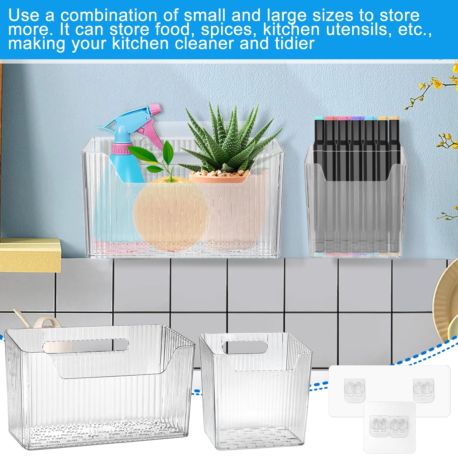 DANHMAO transparent bin allows quick spotting of contents in any room