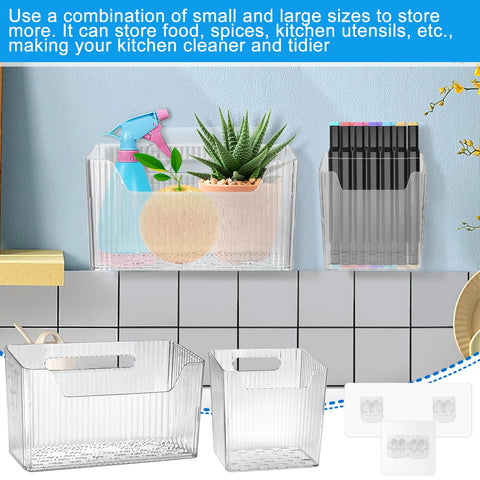DANHMAO transparent bin allows quick spotting of contents in any room