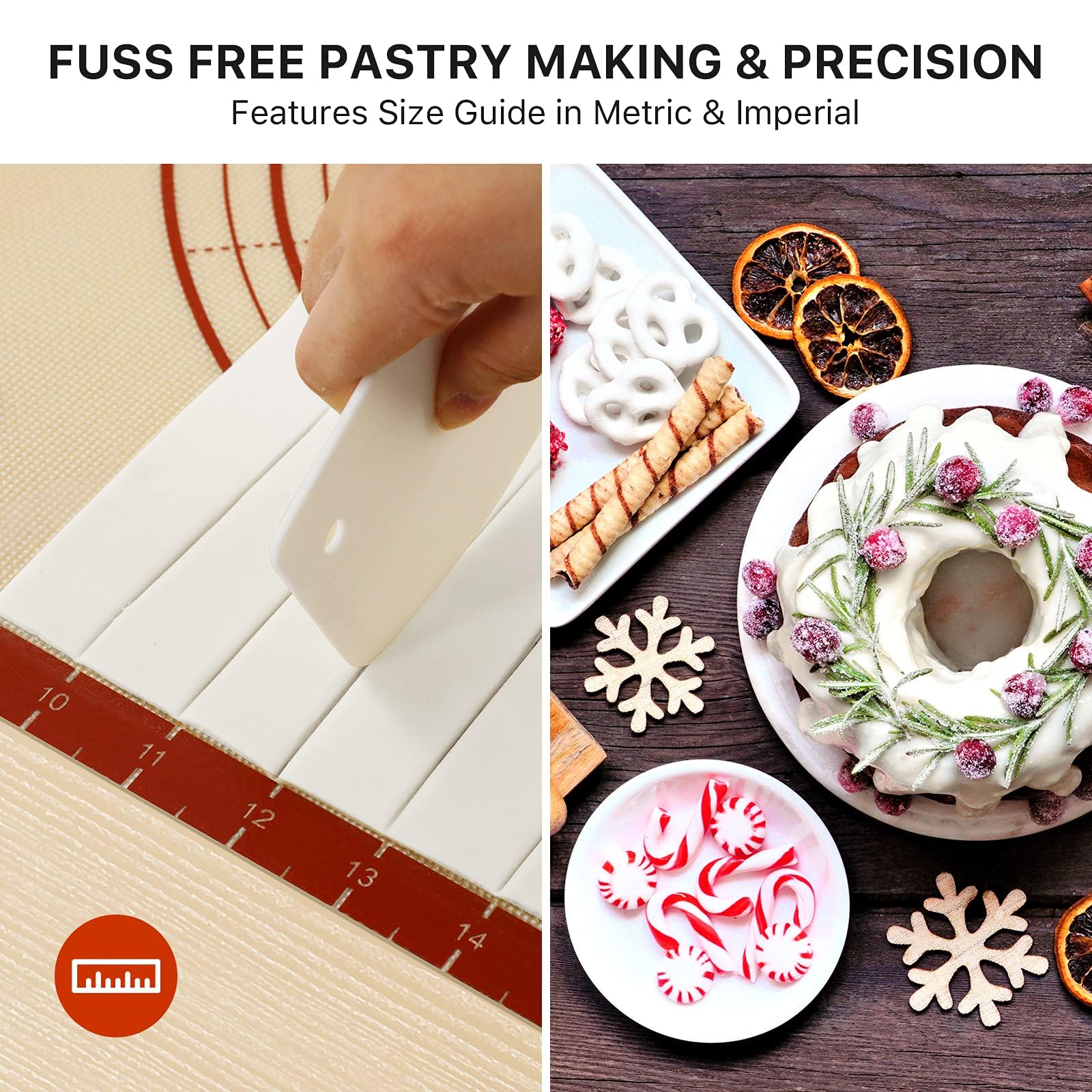 DANIA & DEAN baking mat suitable for cookies, macarons, bread, and pastries