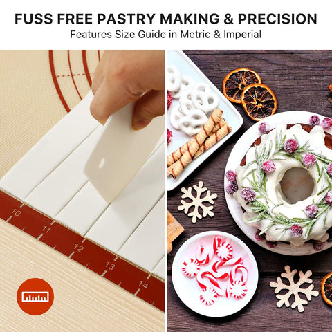DANIA & DEAN baking mat suitable for cookies, macarons, bread, and pastries
