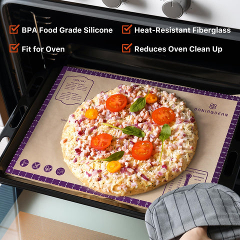 DANIA & DEAN mat with measurement grid for precise dough sizing