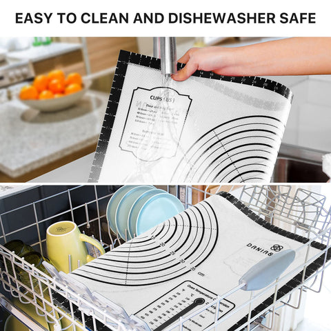 DANIA & DEAN Pastry Mat bread dough proofing area keeps surface clean