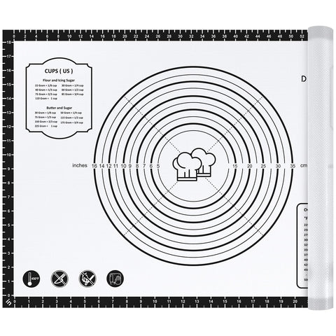 DANIA & DEAN Pastry Mat full view for large-batch dough rolling and cleanup ease