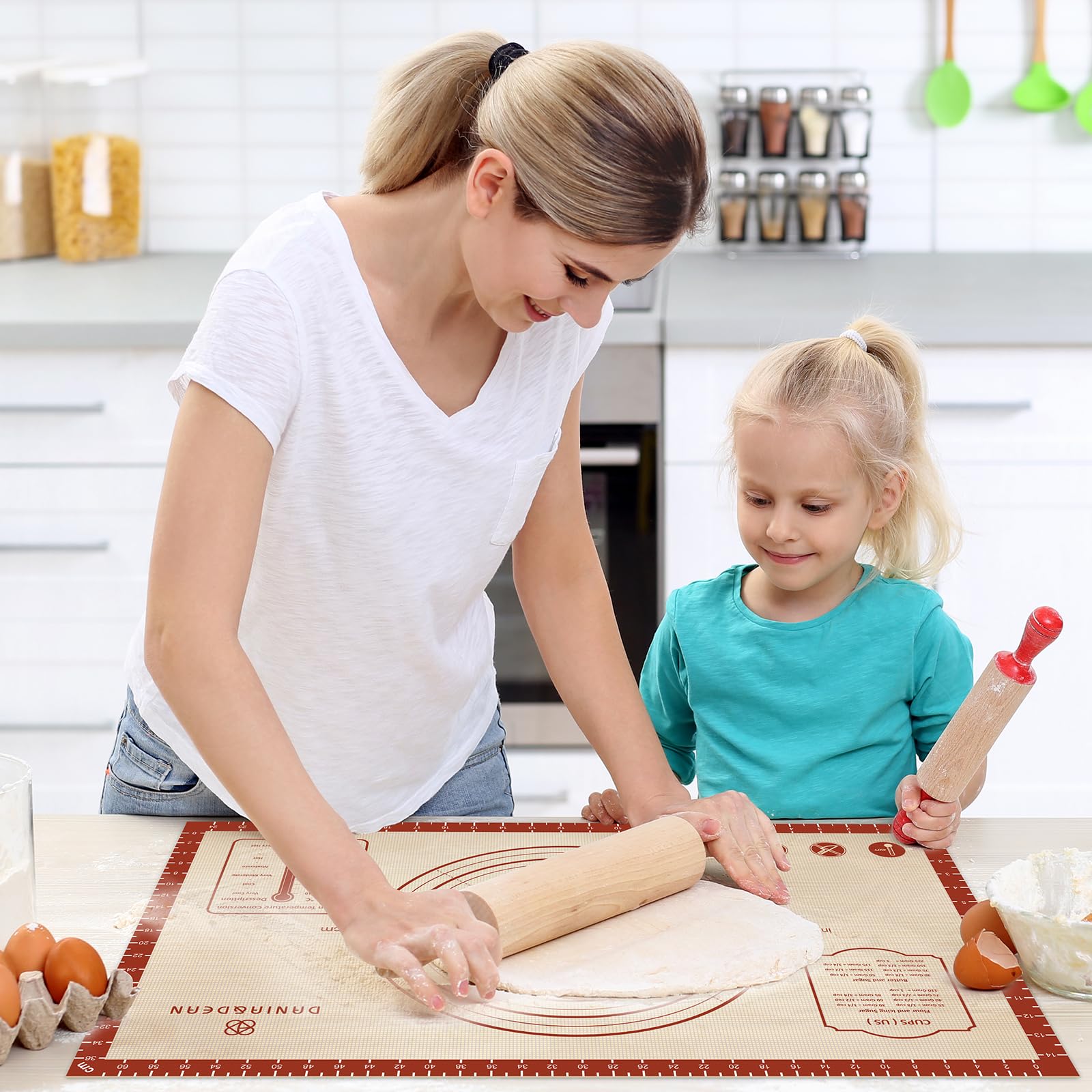 Dania & Dean silicone baking mat dishwasher safe for quick cleanup