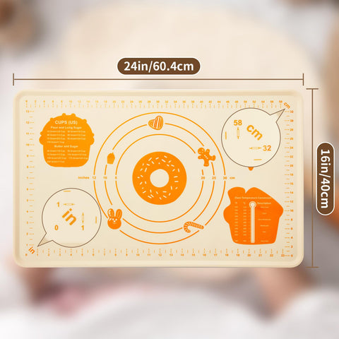 DANIA & DEAN silicone baking mat versatile uses protect counters during baking and kneading