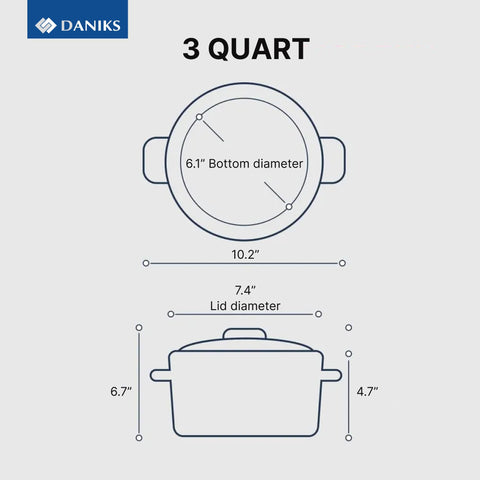 Daniks 18-0 stainless steel pot resists oxidation and maintains flavor